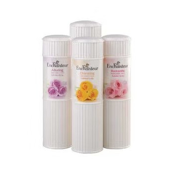 Enchanteur Perfumed Alluring, Charming, Romantic And Gorgeous Talc Powder 250G, Pack Of 4
