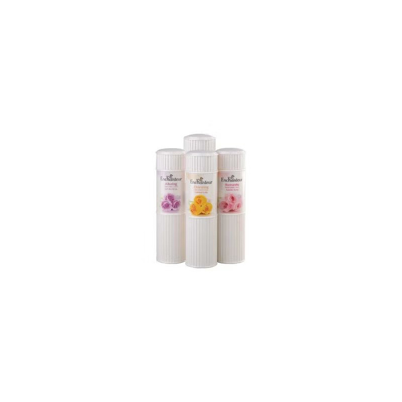 Enchanteur Perfumed Alluring, Charming, Romantic And Gorgeous Talc Powder 250G, Pack Of 4