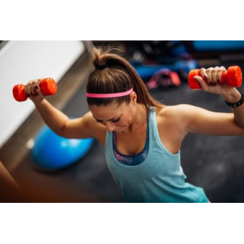 2-Piece Dumbbell Set, 5 Kg Each, Pink Colour