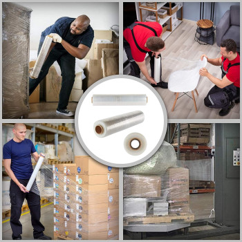 6-Roll Stretch Film Wrap, Clear Colour