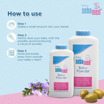 Sebamed Baby Powder With Olive Oil And Allantion For Delicate Skin, 200G