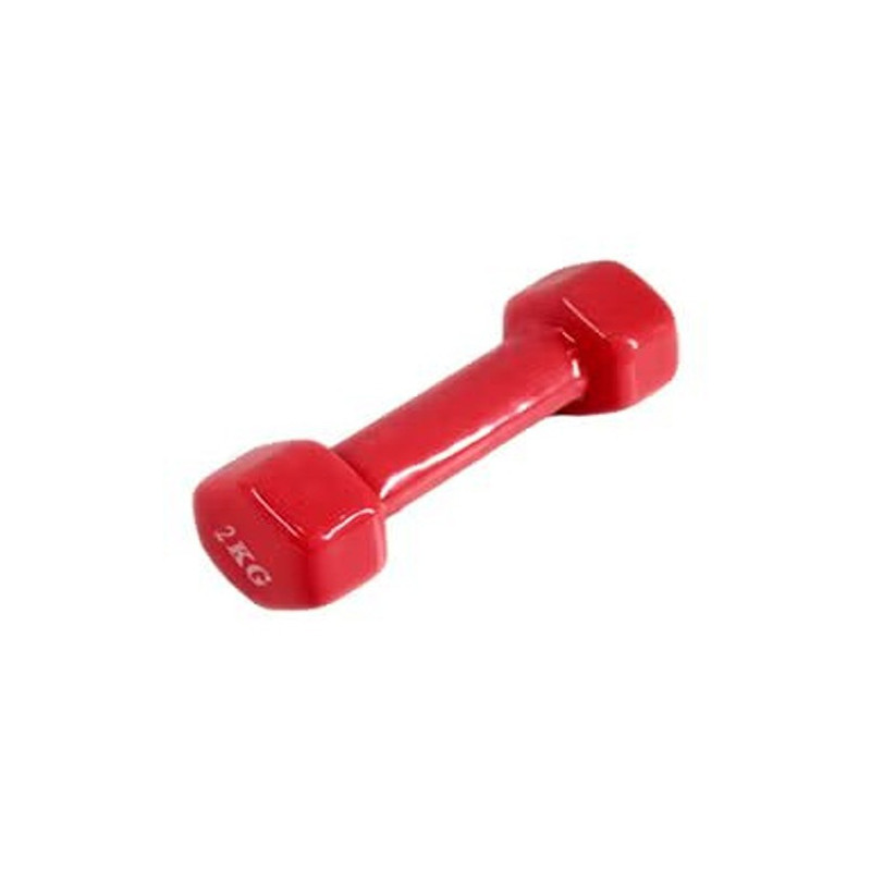 1- Piece Dumbbell, 2 Kg, Red Colour