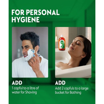 Dettol Pack Of 2 Antiseptic Disinfectant Liquid Orange, 500 ml