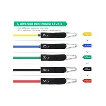 Intey Resistance Band Set Exercise Bands For Resistance Training Physical Therapy Workouts Set Of 5, 20cm