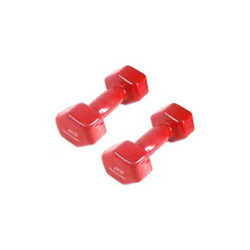 2-Piece Dumbbell Set, Red Color, 4 Kg Each