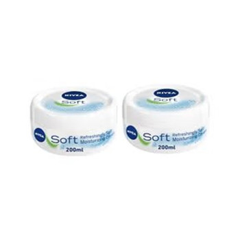 Nivea Pack Of 2 Soft Moisturizing Cream, 200 ml
