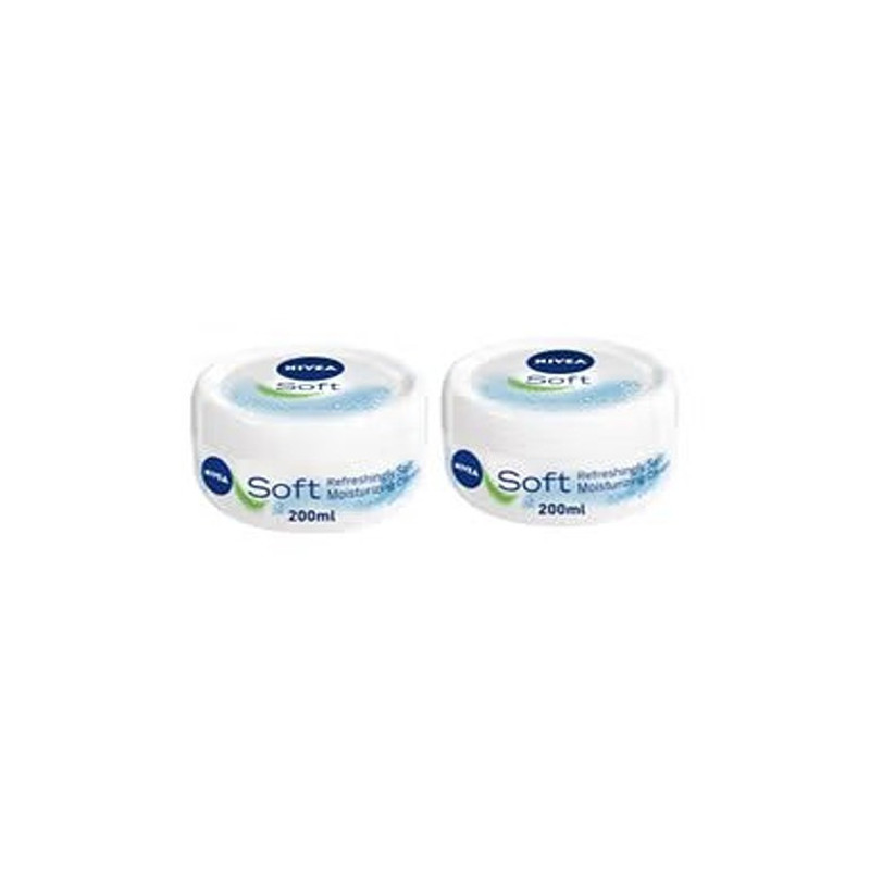 Nivea Pack Of 2 Soft Moisturizing Cream, 200 ml