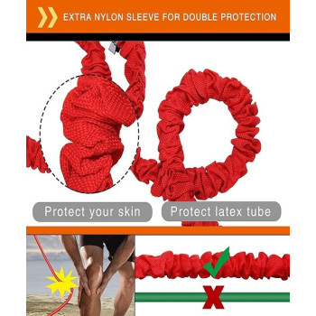 11Pcs Resistance Band Set, Heavy Duty Exercise Equipment With Cloth Cover, Door Anchor, Ankle Band And Resistance Band Carrying Case