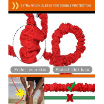 11Pcs Resistance Band Set, Heavy Duty Exercise Equipment With Cloth Cover, Door Anchor, Ankle Band And Resistance Band Carrying Case
