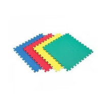 4-Piece Plain Mat 24 Inch, Multicolour