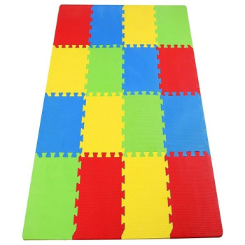 4-Piece Plain Mat 24 Inch, Multicolour