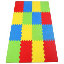 4-Piece Plain Mat 24 Inch, Multicolour