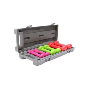 6-Piece Dumbbells Set 10 Kg, Multicolour
