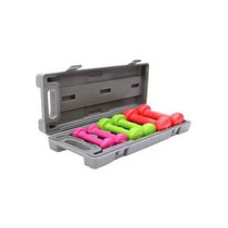 6-Piece Dumbbells Set 10 Kg, Multicolour