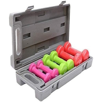 6-Piece Dumbbells Set 10 Kg, Multicolour