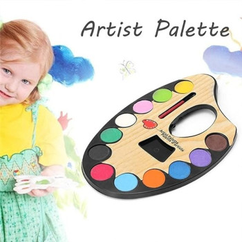 Alisun Artist Palette With Water Colors Set, Multicolour