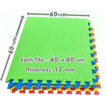 4-Piece Puzzle Foam Mat Set 18807T25, 1Meter