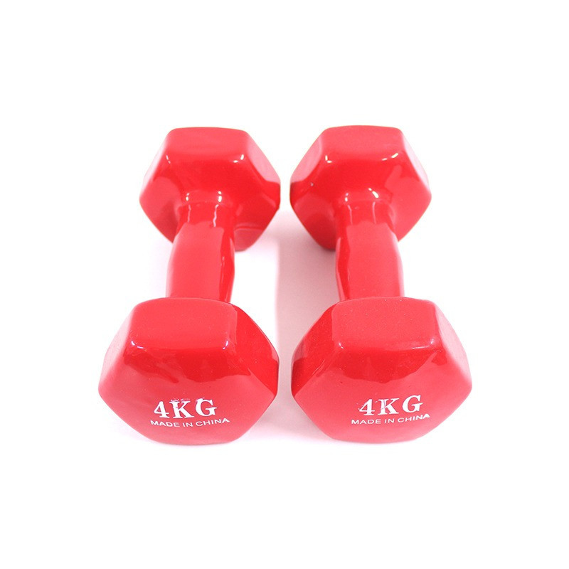 2-Piece Fitness Dumbbells Set, Red Colour, 4 Kg Each
