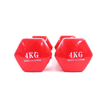 2-Piece Fitness Dumbbells Set, Red Colour, 4 Kg Each