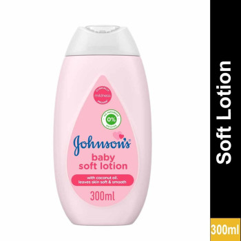 Johnson'S Pack Of 2 Baby Soft Lotion With Coconut Oil For Soft And Smooth Skin, 300 ml