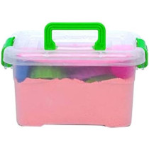 Magic Fun Squeezable Sand With Accessories Tub Stress, Anxiety Relief Play Toy-Assorted