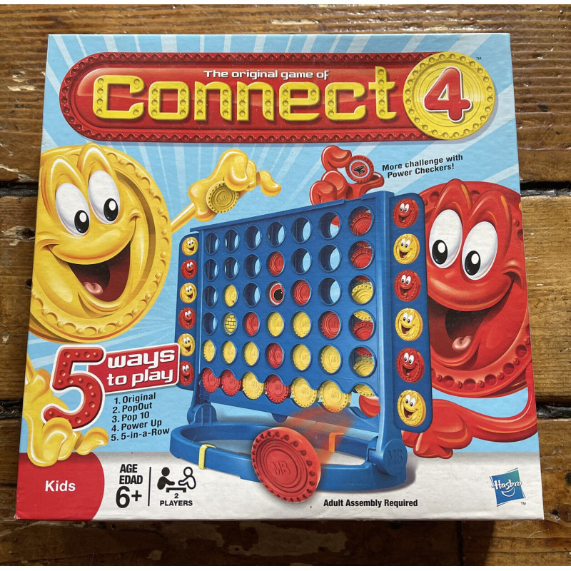 Connect 4 Game For Kids Ages 5 and Up, Portable Game for 2 Players, Travel Game for Kids, Multicolor