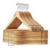 Lakeland 5-Piece Beech Wood Clothes Hangers Beige Colour, 45 x 25 x 7Centimeter