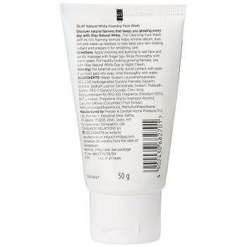 Olay Natural Cleansing Face Wash White Colour, 100 ml