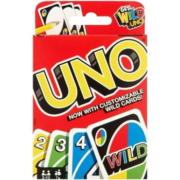 Uno Card Game Set Multicolour For Family Night, Travel Game And Gift Set For Kids, Pack of 01