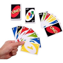 Uno Card Game Set Multicolour For Family Night, Travel Game And Gift Set For Kids, Pack of 01