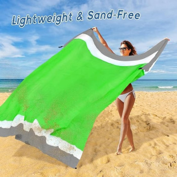 Sand Proof Beach Mat, Green Colour