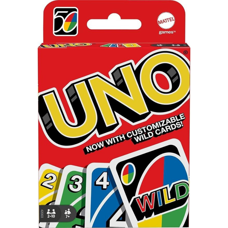 Uno Card Game 42003 For 7 Yrs And Above, Multicolour