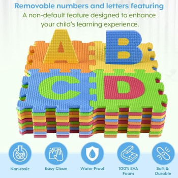 Alphabet Play Mat 30 x 30cm, Multicolour
