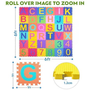 Alphabet Play Mat 30 x 30cm, Multicolour