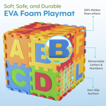 Alphabet Play Mat 30 x 30cm, Multicolour