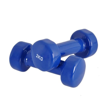 2-Piece Exercise Dumbbells, Blue Colour, 2 Kg Each