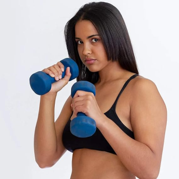 2-Piece Exercise Dumbbells, Blue Colour, 2 Kg Each