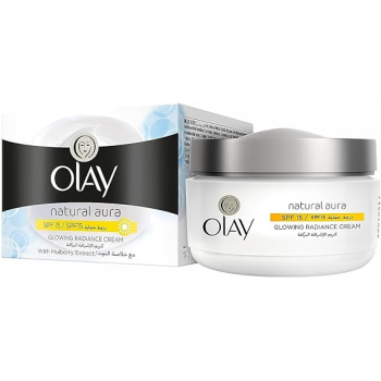 Olay Natural Aura Glowing Radiance Day Cream, SPF 15, 50Grams