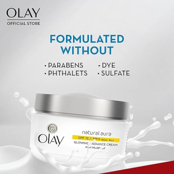 Olay Natural Aura Glowing Radiance Day Cream, SPF 15, 50Grams