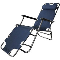 2-In-1 Foldable Camping Chair, Beige Colour