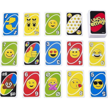 Uno Emoji Card Game DYC15, Pack Of 1