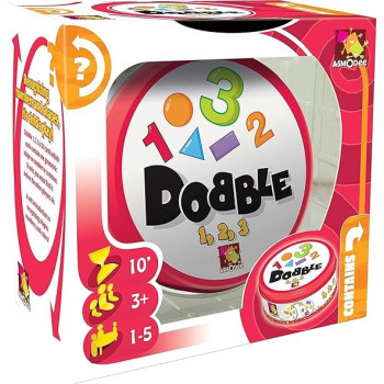 Dobble 123-Card Game, Multicolour
