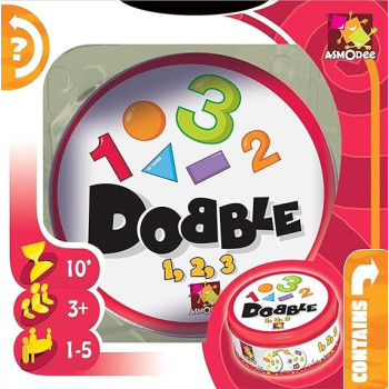 Dobble 123-Card Game, Multicolour