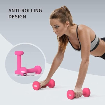 1-Piece Dumbbell, Pink Colour, 1Kg