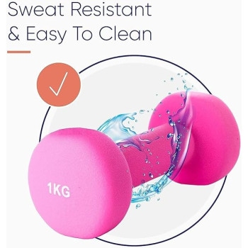 1-Piece Dumbbell, Pink Colour, 1Kg
