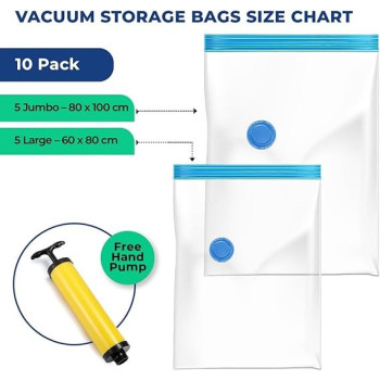 Trago Pack Of 3 Vacuum Storage Bag Clear Colour, 50 x 60cm