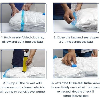 Trago Pack Of 3 Vacuum Storage Bag Clear Colour, 50 x 60cm