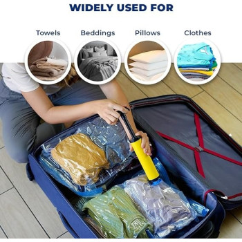 Trago Pack Of 3 Vacuum Storage Bag Clear Colour, 50 x 60cm