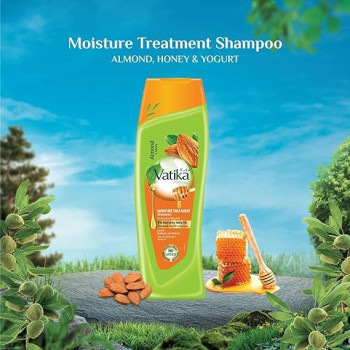 Vatika Moisture Treatment Shampoo-Twin Pack, 400 ml