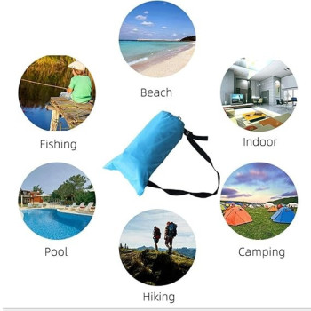 Inflatable Sleeping Air Bed, Orange Colour